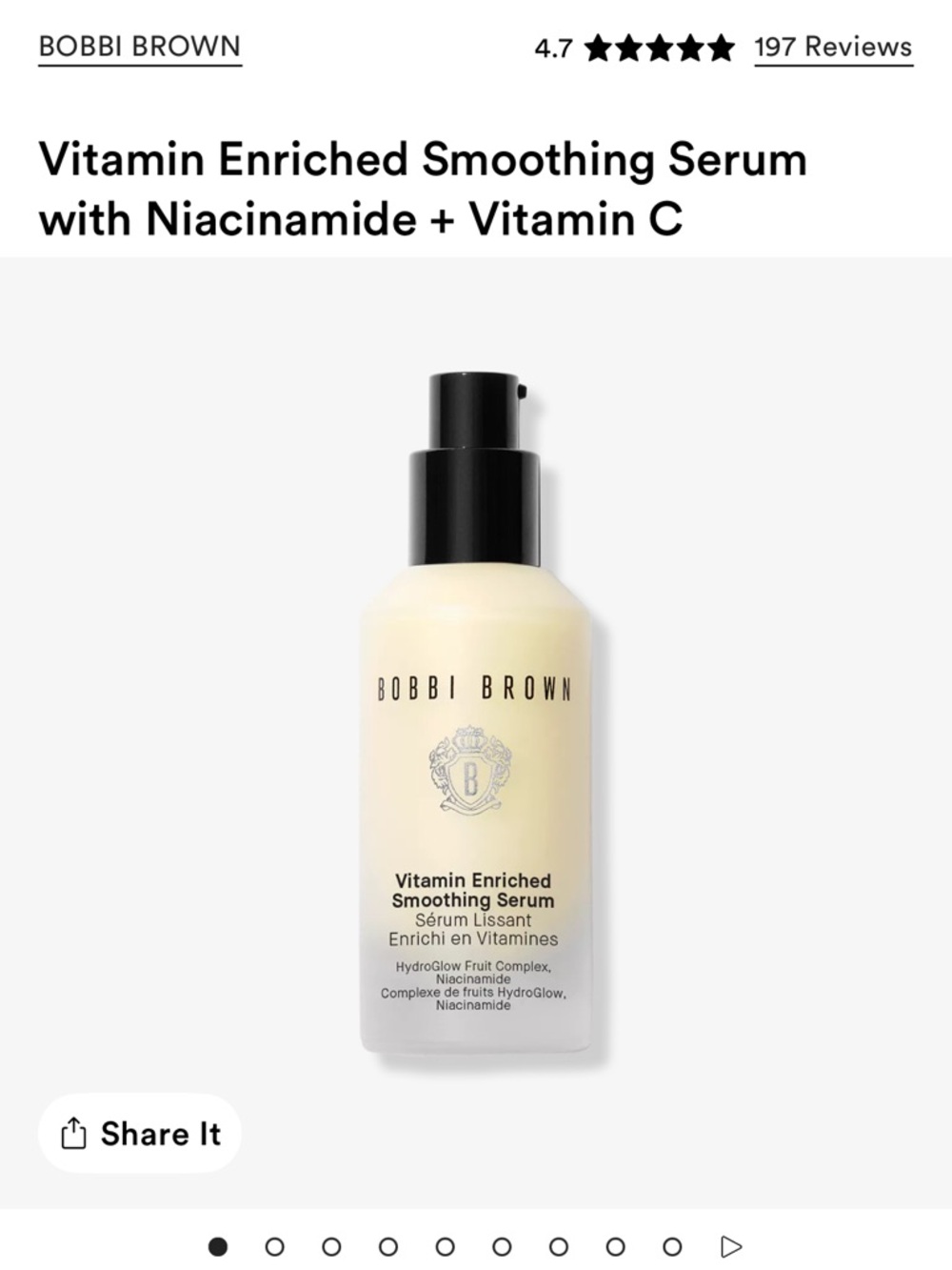 Bobbi Brown Vitamin Enriched Smoothing Serum